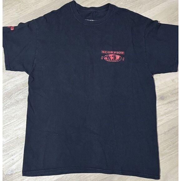 Drake T Shirt Men's Size L Black Band Tee 2018 Scorpion Tour‎ Black 2-Sided OVO - Picture 2 of 5